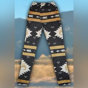 Deer Antler Aztec Leggings Sz M